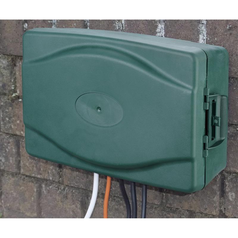 Masterplug New and Old Work Rectangle Plastic 4 gang Weatherproof Box