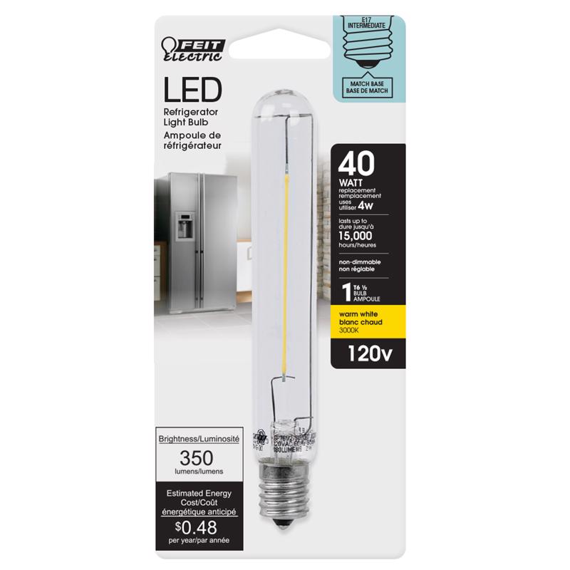 Feit T6.5 E17 (Intermediate) LED Bulb Bright White 40 Watt Equivalence