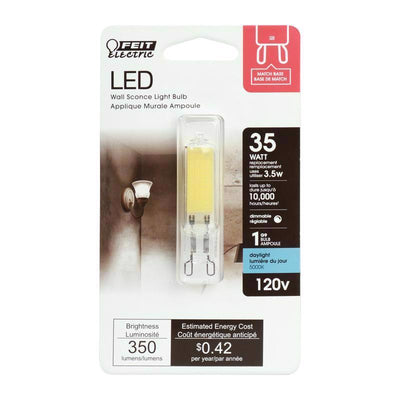 Feit T4 G9 LED Bulb Daylight 35 Watt Equivalence