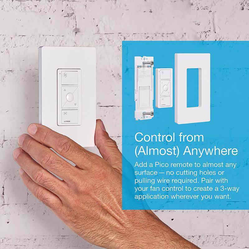 Lutron Caseta 1.5 amps Single Pole Wireless Smart-Enabled Fan Control White