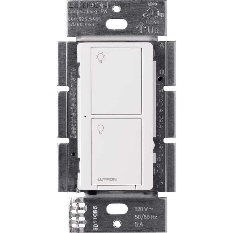 Lutron Caseta 5 amps Single Pole Wireless Smart-Enabled Rocker Switch White