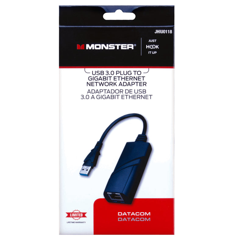 Monster Just Hook It Up USB Plug to RJ45