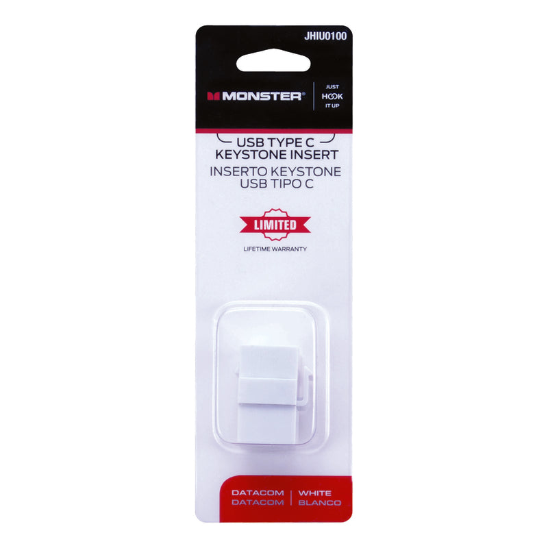 Monster Just Hook It Up USB Type C Keystone Insert