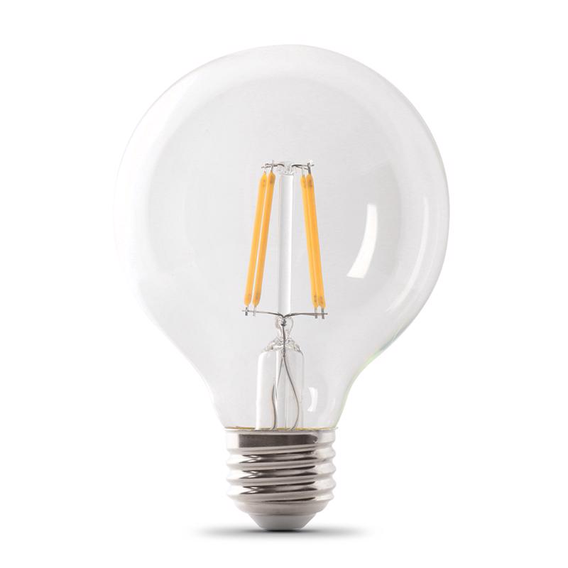 Feit G25 E26 (Medium) Filament LED Bulb Soft White 100 Watt Equivalence