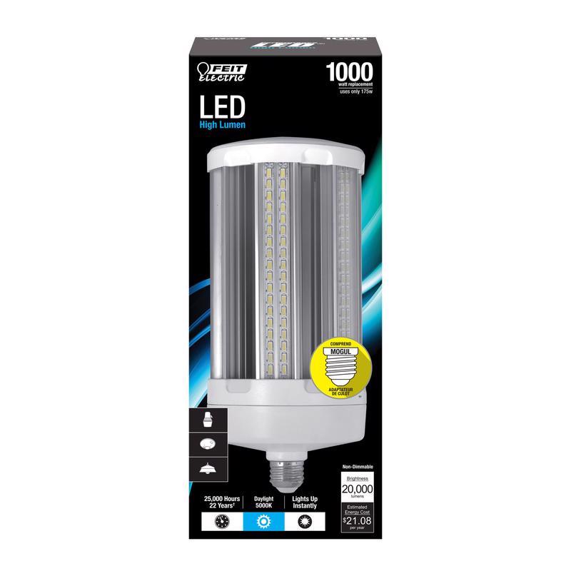 Feit Cylinder E26 (Medium) LED Bulb Natural Light 1000 Watt Equivalence