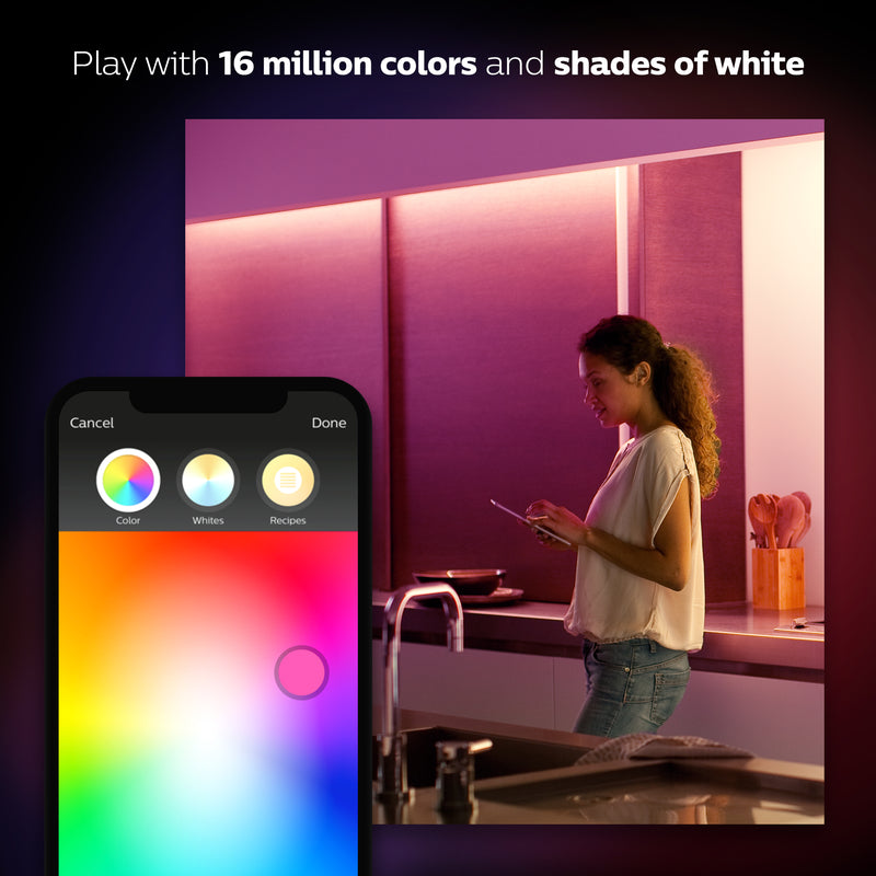 Philips Hue 40 in. L White LED Smart-Enabled Strip Light Extension