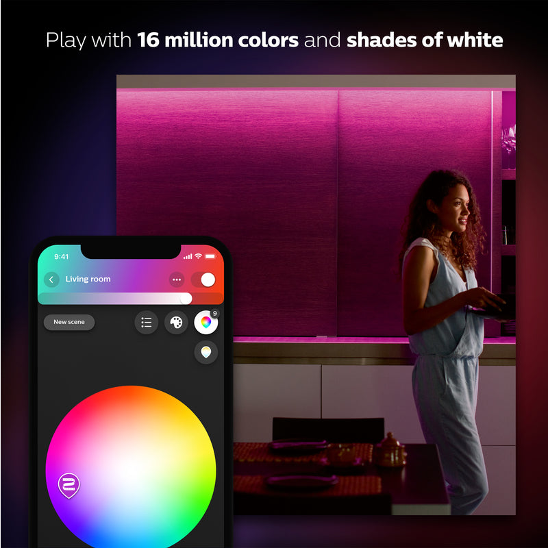 Philips Hue 40 in. L White LED Smart-Enabled Strip Light Extension