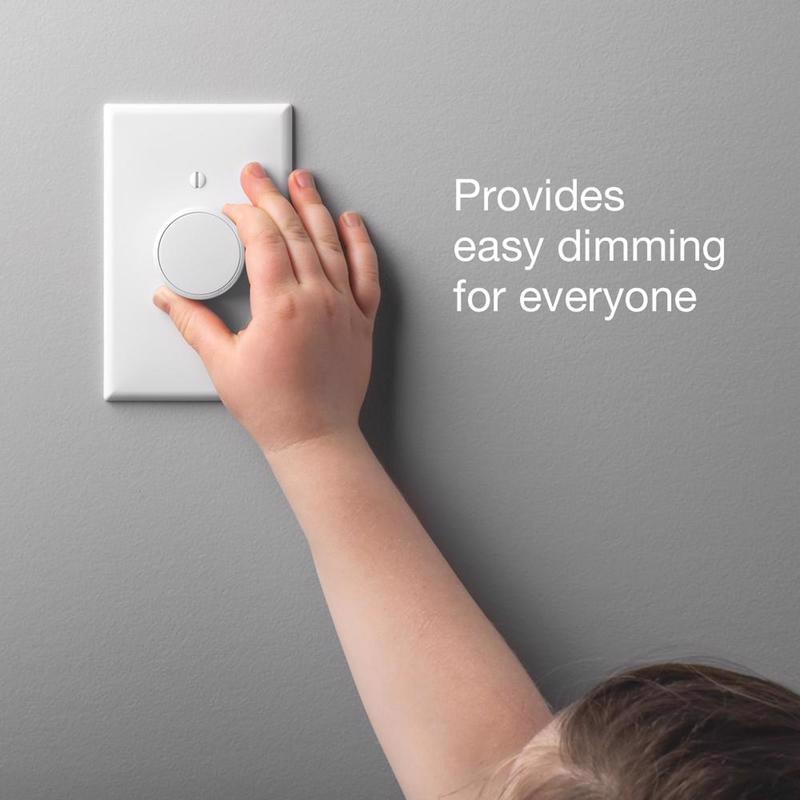Lutron Aurora White Rotary Dimmer Switch