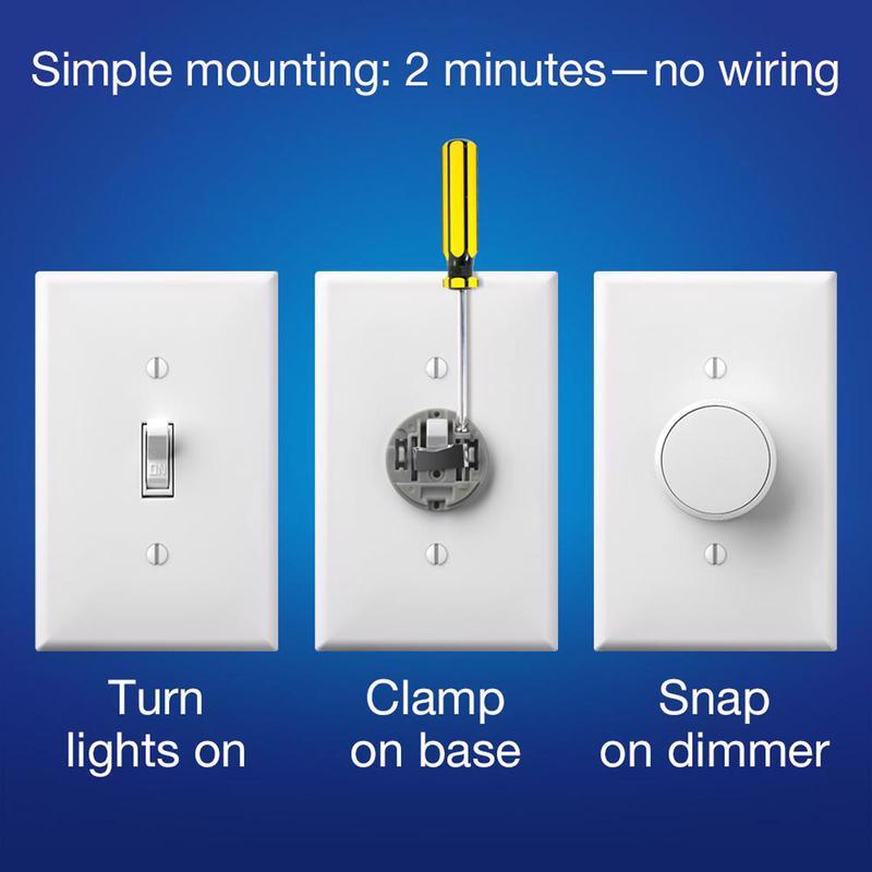 Lutron Aurora White Rotary Dimmer Switch