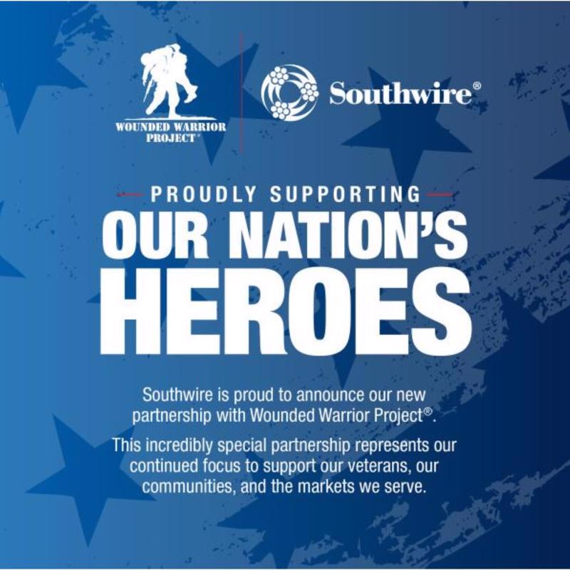 Southwire Wounded Warrior Project Indoor or Outdoor 25 ft. L Blue/Red/White Extension Cord 12/3 SJTW