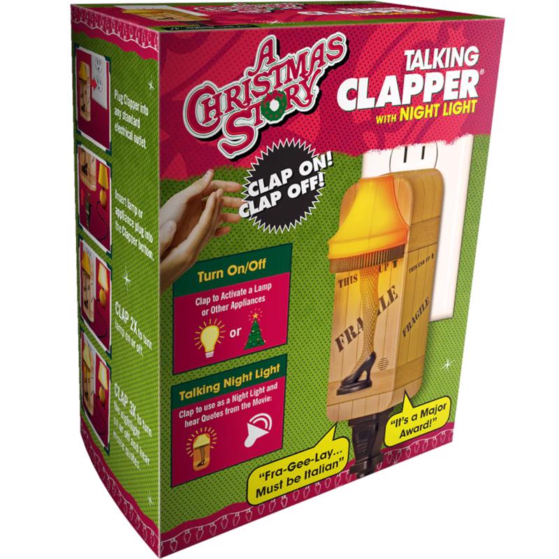 The Clapper A Christmas Story Automatic Plug-in LED Leg Lamp Night Light