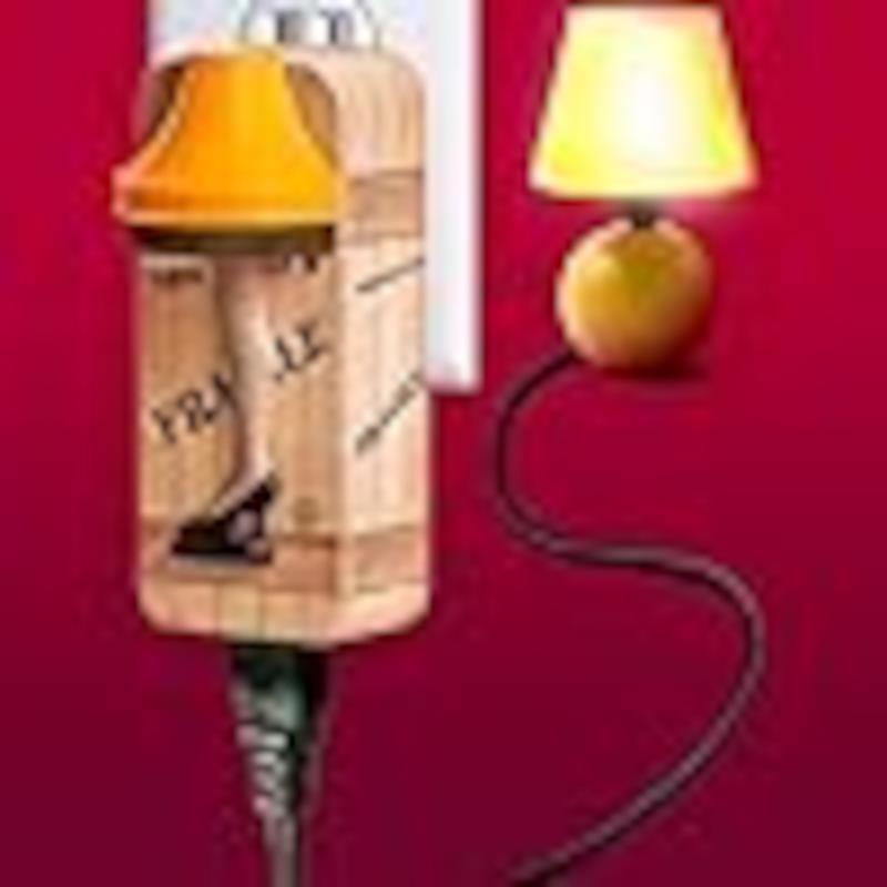 The Clapper A Christmas Story Automatic Plug-in LED Leg Lamp Night Light