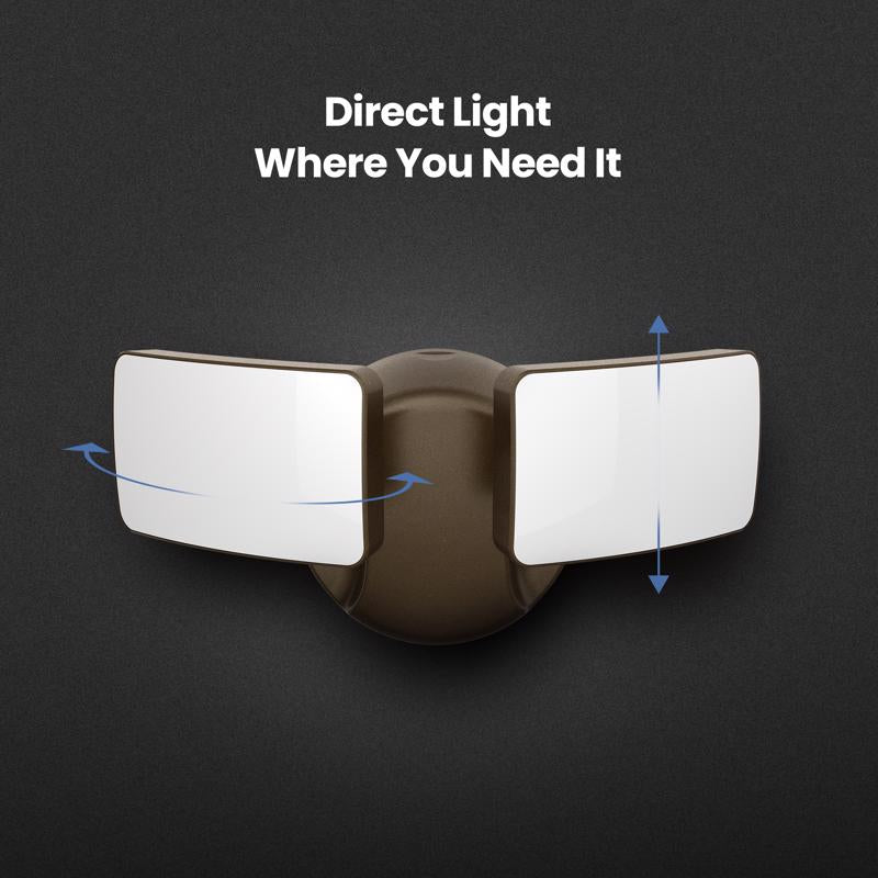 Feit LED Switch Hardwired LED Bronze Security Floodlight
