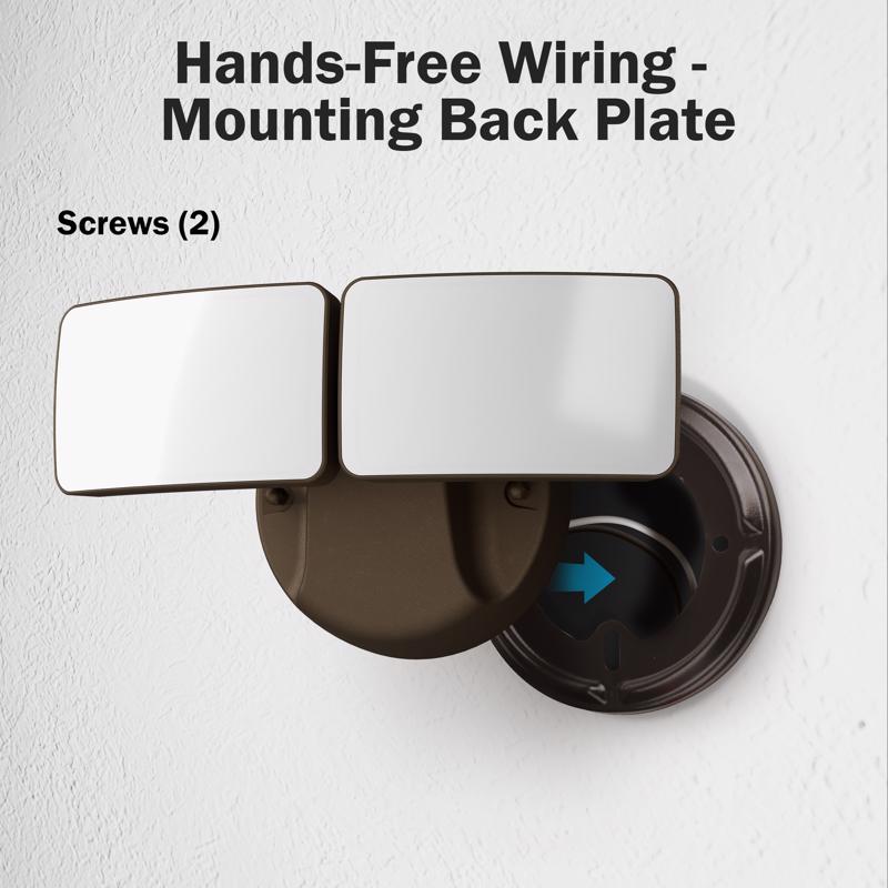 Feit LED Dusk to Dawn Hardwired LED Bronze Security Floodlight
