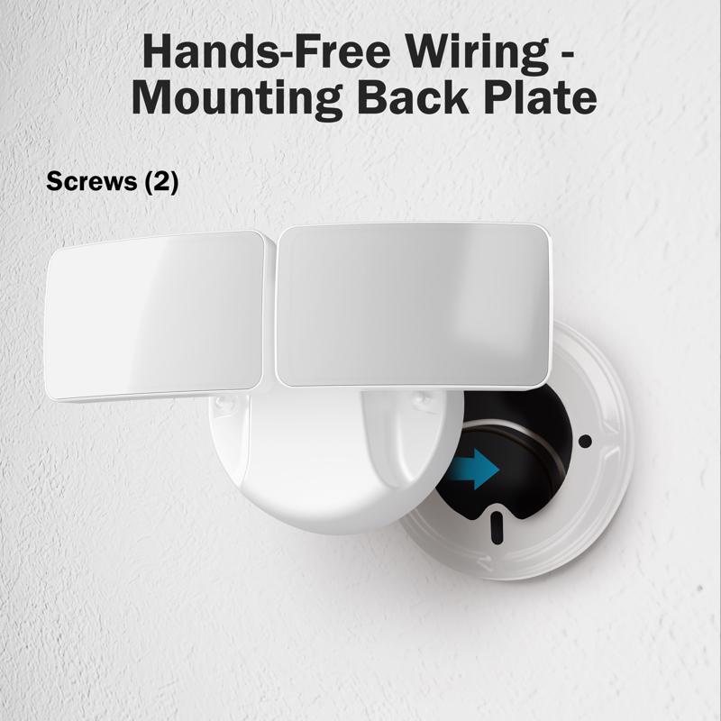 Feit LED Switch Hardwired LED White Security Floodlight
