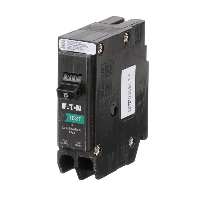 Eaton 15 amps Combination AFCI Single Pole Circuit Breaker