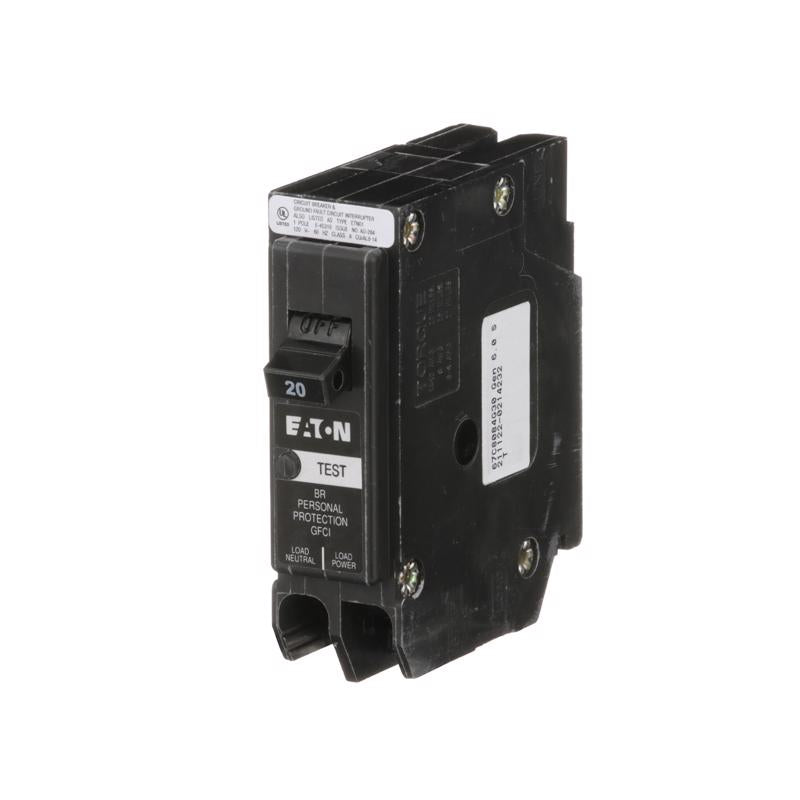 Eaton 20 amps Ground Fault Single Pole Circuit Breaker