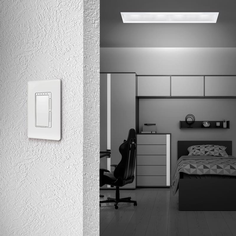 Feit EDGELIT 0.9 in. H X 6 in. W X 47.3 in. L White LED Flat Panel Light Fixture