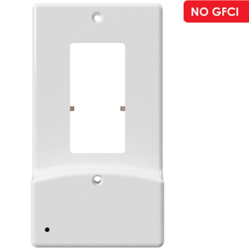Westek LumiCover White 1 gang Plastic Decorator USB Nightlight Wall Plate