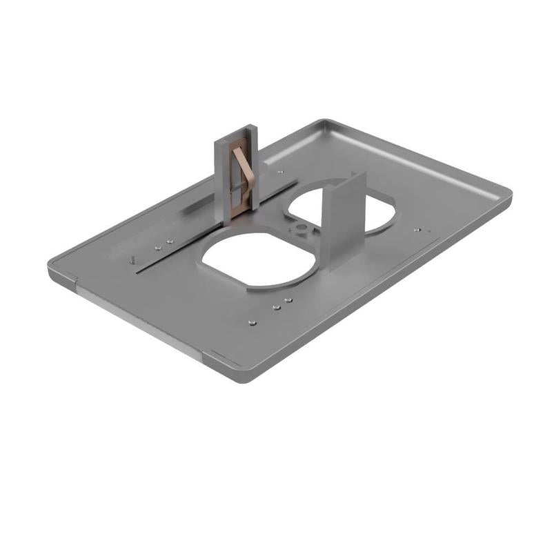 Westek LumiCover Satin Nickel 1 gang Plastic Duplex Nightlight Wall Plate