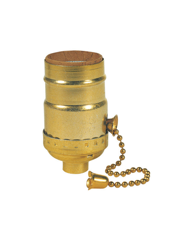 Westinghouse Brass Medium Base Pull Chain Socket