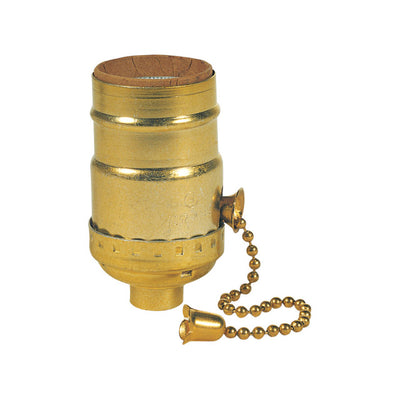 Westinghouse Brass Medium Base Pull Chain Socket