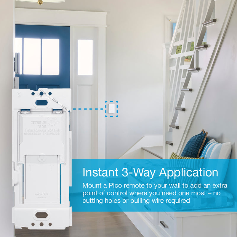 Lutron Pico Remote Smart-Enabled Fan Control Bracket White