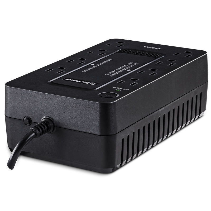 CyberPower 5 ft. L 8 outlets Power Block Black 890 J