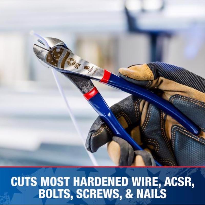 Southwire Wounded Warrior 8 in. L High-Leverage Angled Head Diagonal Pliers
