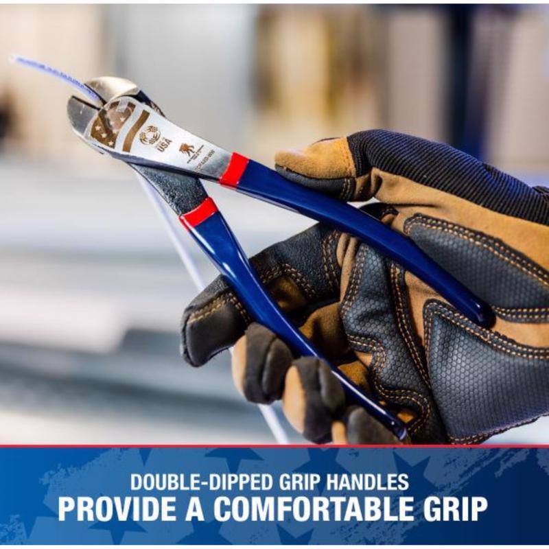 Southwire Wounded Warrior 8 in. L High-Leverage Angled Head Diagonal Pliers