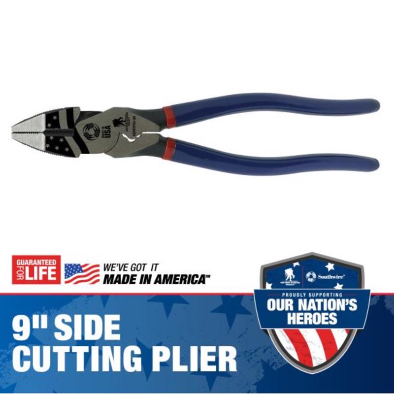 Southwire Wounded Warrior Project 9 in. L High-Leverage Side Cutting Plier