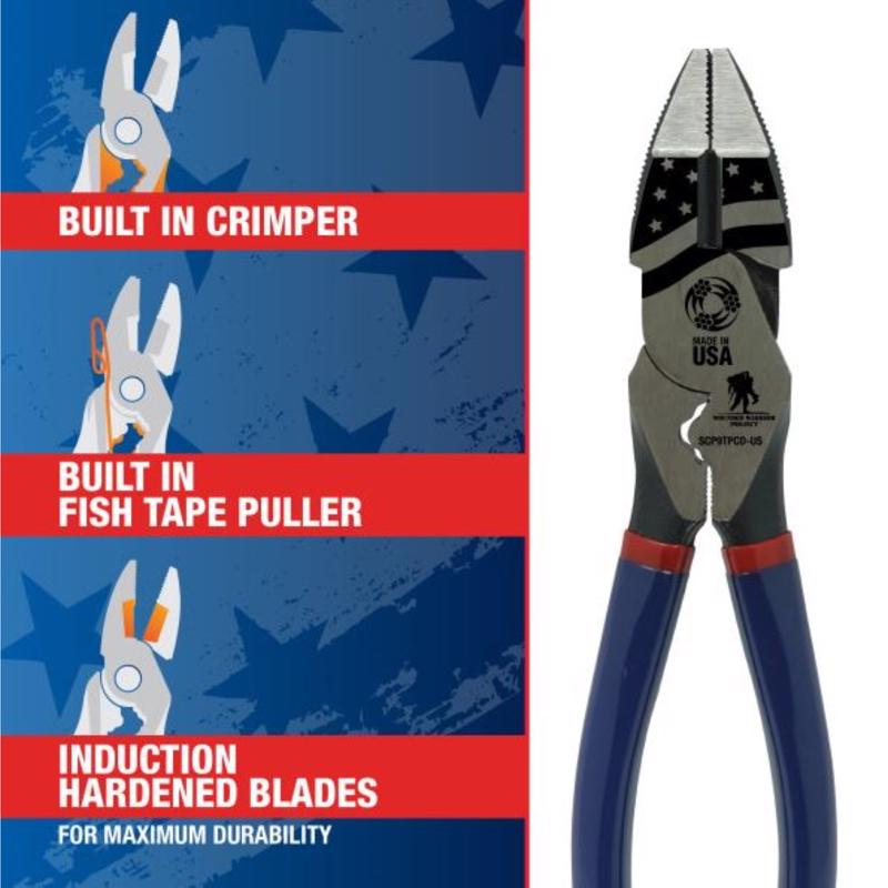 Southwire Wounded Warrior Project 9 in. L High-Leverage Side Cutting Plier