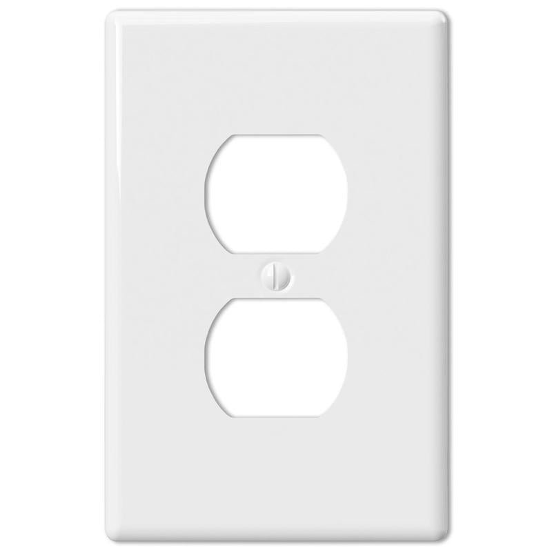 Amerelle Metro White 1 gang Ceramic Duplex Wall Plate