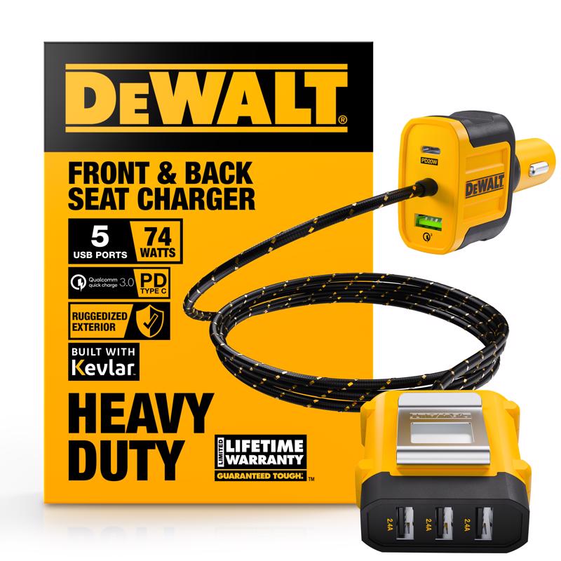 DeWalt 6 ft. L 5 Port USB Charger