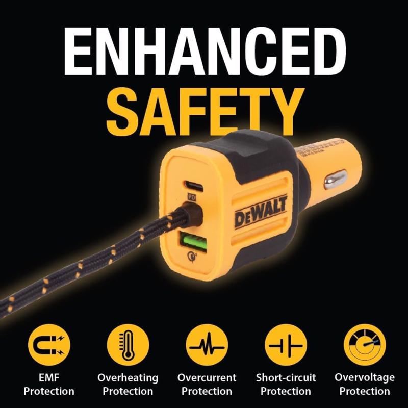 DeWalt 6 ft. L 5 Port USB Charger