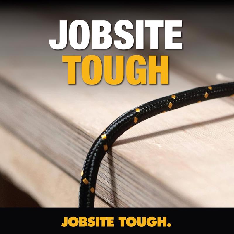 DeWalt Lightning to USB-C Cable 4 ft. Black/Yellow