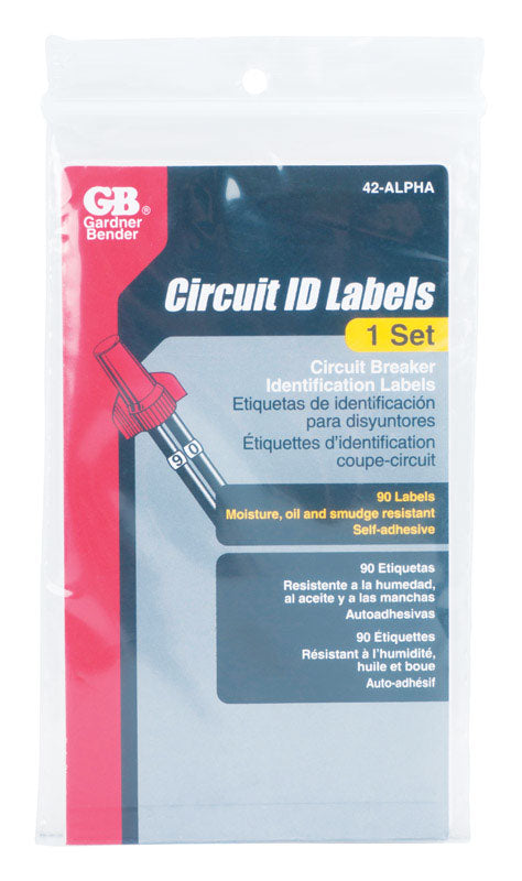 Gardner Bender Circuit Breaker Panel Marker