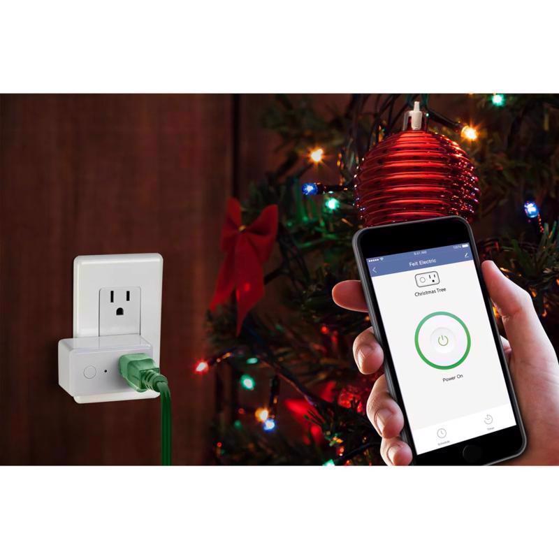 Feit Smart Home Commercial and Residential Plastic Indoor Smart-Enabled Plug 1-15R