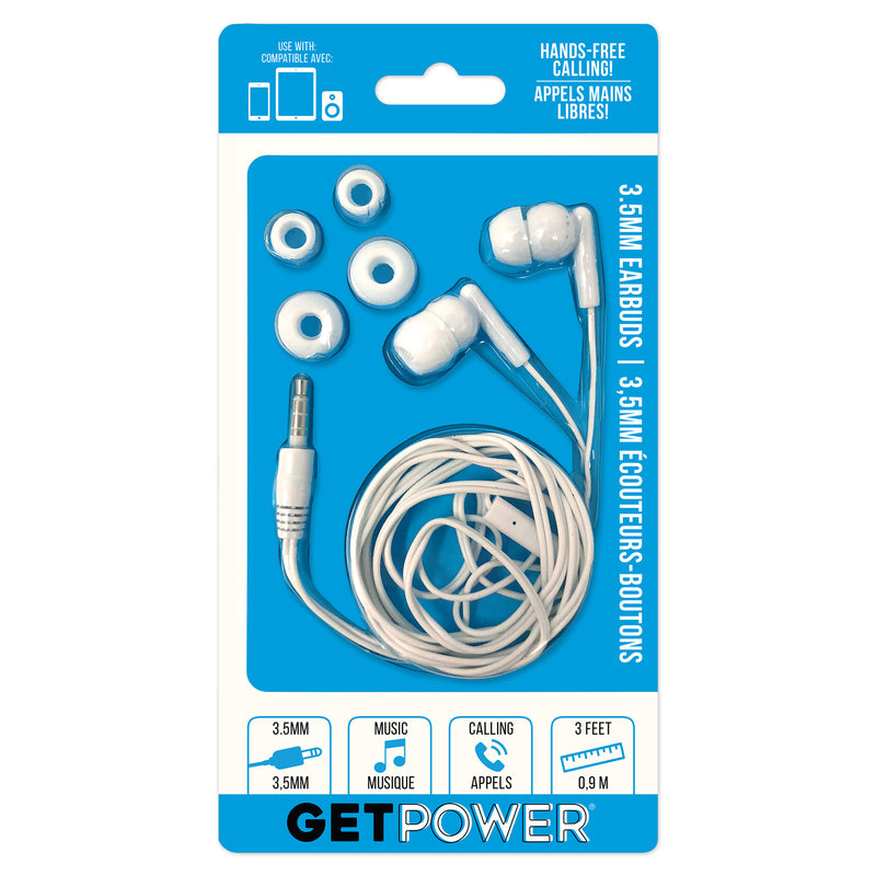 GetPower Earbud w/Microphone
