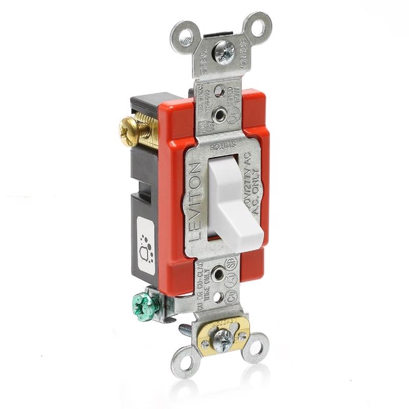 Leviton 20 amps 3-Way Antimicrobial Treated Toggle AC Quiet Switch White