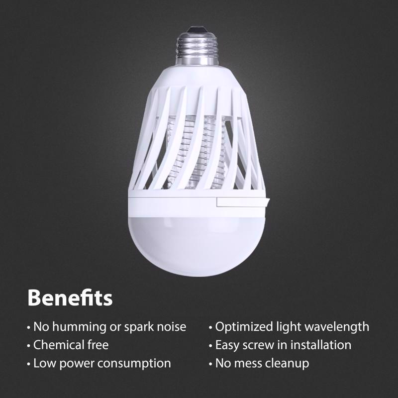 Feit A19 E26 (Medium) LED Bug Zapper Bulb Daylight 60 Watt Equivalence