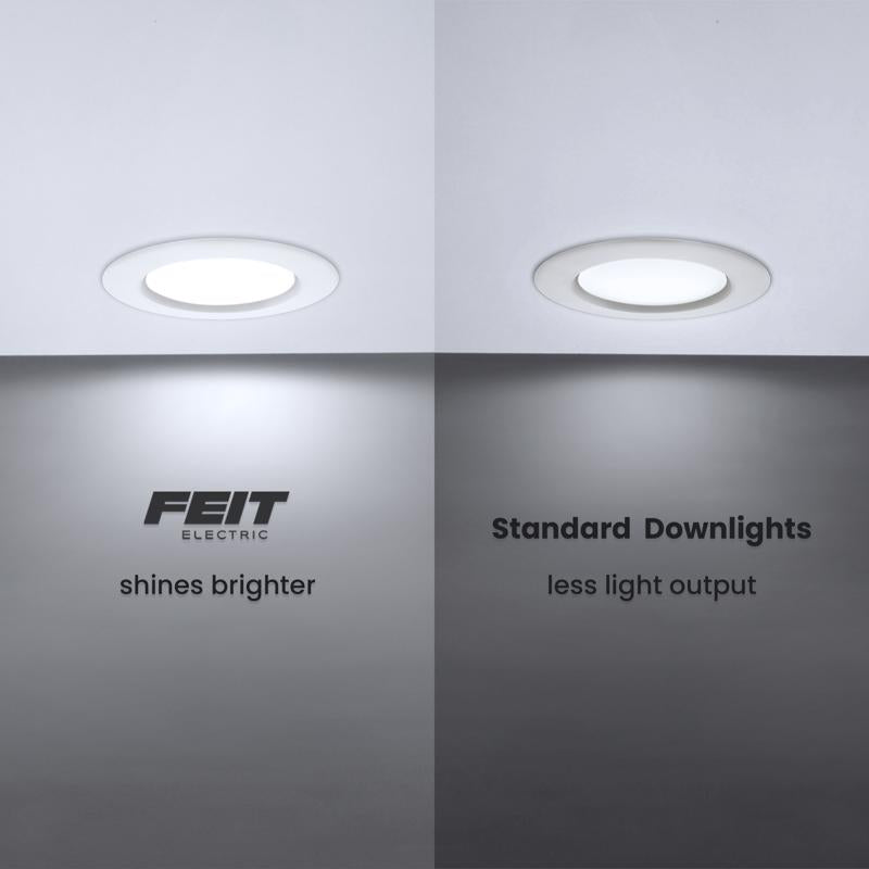 Feit Enhance White 7.4 in. W Aluminum LED Dimmable Recessed Downlight 14.3 W
