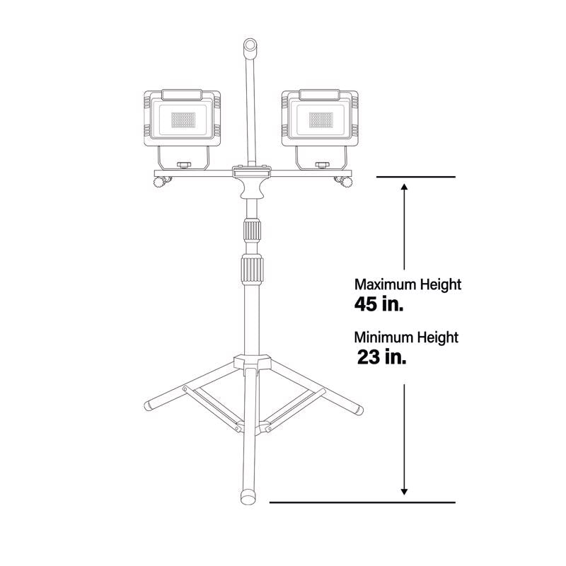 Feit Pro Series 6000 lm LED Dual Power Tripod Work Light