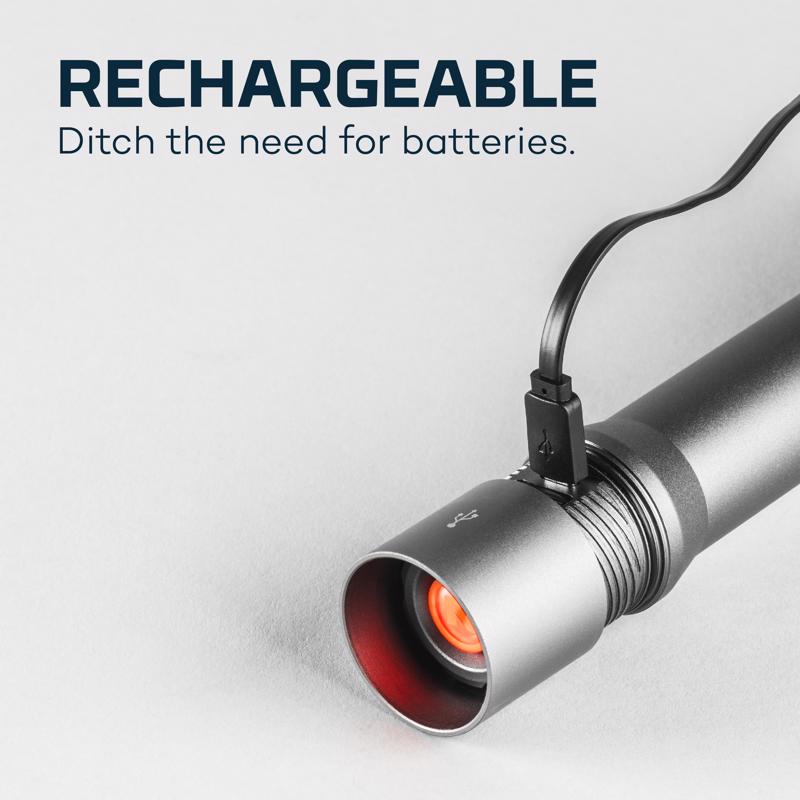 NEBO Davinci 3500 lm Black LED Rechargeable Flashlight 21700 Battery