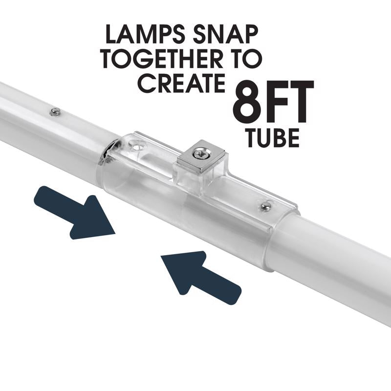 Feit Linear T8/T12 Cool White 93.4 in. 1-Pin Linear LED Tube Light Bulb 42 Watt Equivalence