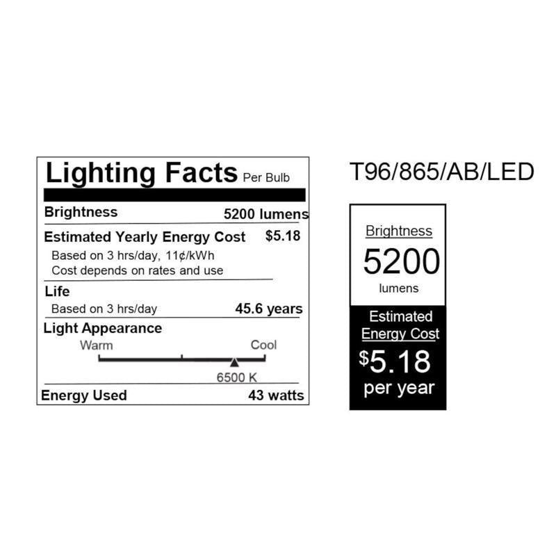 Feit Linear T8/T12 Daylight 93.3 in. 1 Pin Linear LED Tube Light Bulb 59 Watt Equivalence