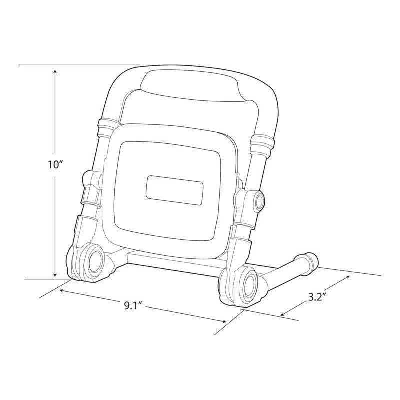 Feit Pro Series 3000 lm LED Corded Stand (H or Scissor) Work Light