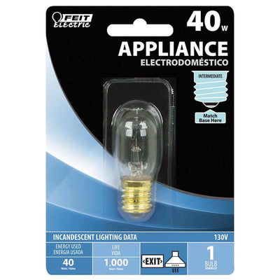 Feit 40 W T7 Appliance Incandescent Bulb E17 (Intermediate) Soft White