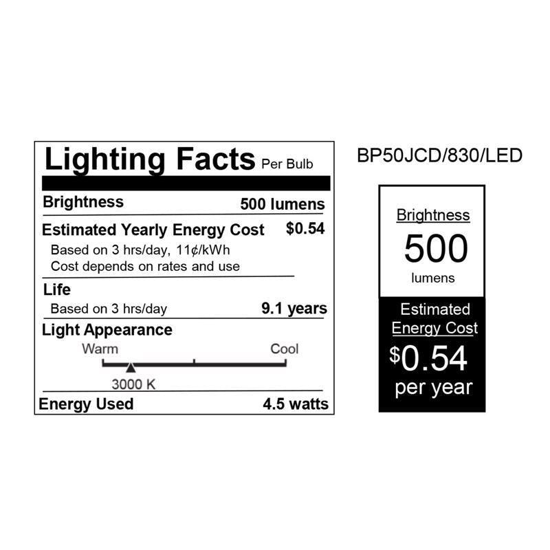 Feit T4 GY6.35 LED Bulb Bright White 50 Watt Equivalence