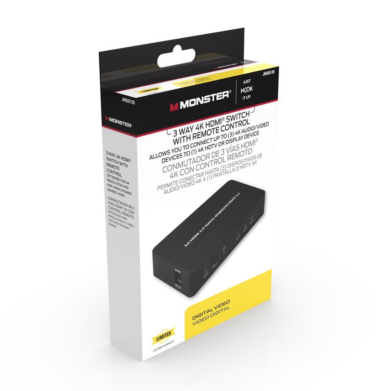 Monster Just Hook It Up HDMI Switch